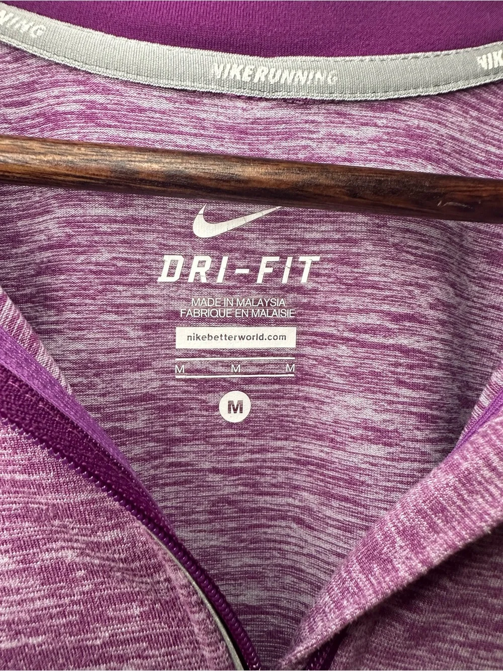 Nike Dri-Fit Purple Quarter-Zip Pullover